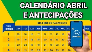 CALENDÁRIO BOLSA FAMÍLIA DE ABRIL E ANTECIPAÇÃO PARA ESSAS FAMÍLIAS CALENDÁRIO COMPLETO [upl. by Adalie]