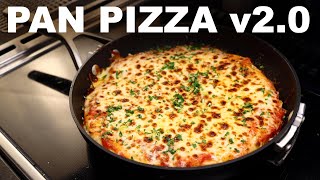 Easier pan pizza in a nonstick — browned base and crispy rim [upl. by Frida971]