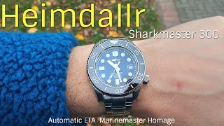 Heimdallr Sharkmaster 300  High Quality Seiko Marinemaster 300 Homage with Automatic ETA 2824 [upl. by Zamora]