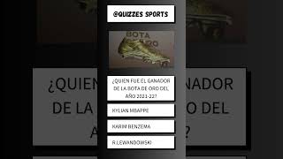 Quiz de la bota de oro botadeoro quiz futbol goles shorts [upl. by Garihc694]