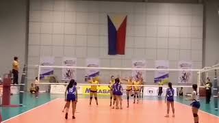 ZAir Maori vs St Alexius College Rebisco Girls Volleyball [upl. by Neelak]