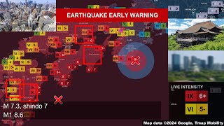 M 91 Nankai Megathrust Scenario Multiple EpicentersAsperities [upl. by Herod]