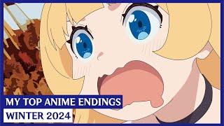 My Top Anime Endings Songs  Winter 2024 [upl. by Jonina]