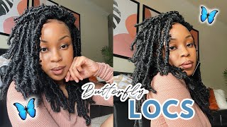 HOW TO DIY Distressed Butterfly Locs  Toyotress Butterfly Locs Crochet Wig [upl. by Glynda]