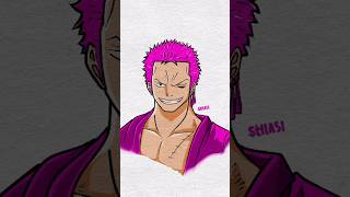 roronoazoro ganti skin onepiece roronoazoro art drawing menggambar howto cara [upl. by Anilahs]