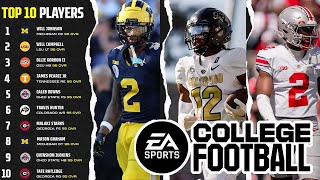 College Football 25 Best Player at Every Position Top 100 [upl. by Hsirt]