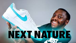 Air Force 1 Next Nature Dusty Cactus Volt On Foot Sneaker Review Sustainable Schopes 034 DV3808 107 [upl. by Eimot]