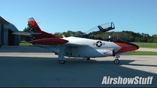 T2 Buckeye Taxi Takeoff and Flyby  Wings Over Waukegan Airshow 2014 [upl. by Anuaek]