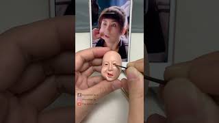 Clay Artisan JAY ：Crafting a Funny Ma Li Portrait in Clay [upl. by Nomyar]