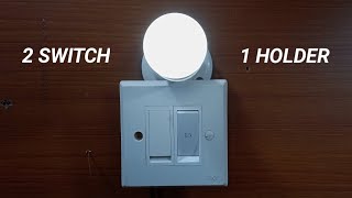 Ek Bulb Ko 2 Switch Ke Sath Connection Kaise Karen  How to Connection 1 Bulb 2 Switch [upl. by Rosalee]