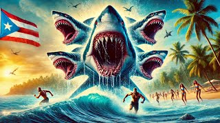 5 Headed Shark Attack  Adventure  HD  Full movie in English [upl. by Ahsirtal]