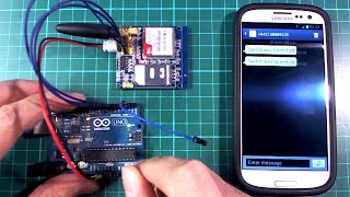 Arduino  GSM module SMS message HTTP requests [upl. by Yentruoc655]