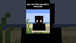 POV You Find Yourself In Minecraft minecraft memes minecraftmultiplayer gaming memes shorts [upl. by Cooley]