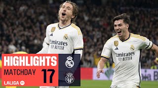 Resumen de Real Madrid vs Villarreal CF 41 [upl. by Nolahp]