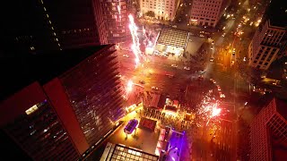 Silvester Berlin Potsdamer Platz 4K Drohnenaufnahmen [upl. by Yttik]