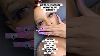 how to do volume lash extensions for beginners 💕✨ foryou shorts eyelashextensions lashes [upl. by Kevan238]