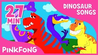 Tyrannosaurus Rex and 23 songs Dinosaur Songs   Compilation  Pinkfong Songs for Children [upl. by Aicetel]