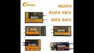 How to Bind Corona R4FA R6FA F8FA R14FA R820FA Receiver with Futaba FASST 10C 12FG 14SG 16SZ 18SZ [upl. by Hege]