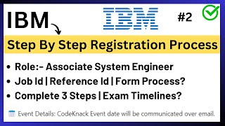 IBM Hiring 2023  CodeKnack Step By Step Apply Process  3 Steps  Reference No  Job Id [upl. by Aisya]