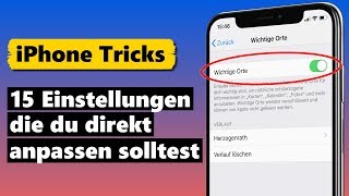 15 iPhone Einstellungen die du DIREKT ändern solltest [upl. by Devine]