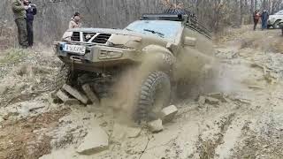 Nissan Patrol GR Y61 ZD30 Hard Off Road vs Mud and Ice [upl. by Berkin]