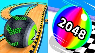 Going Balls vs Ball Run 2048  Walkthrough Android iOS [upl. by Lednem]