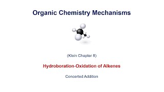 Hydroboration of Alkenes  Syn addition [upl. by Davies704]