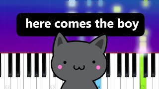 here comes the boy hello boy Piano tutorial [upl. by Marna]