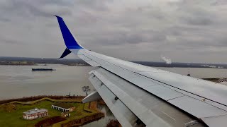 4K – Super Smooth Philadelphia Landing – United Airlines – Boeing 737800 – N73270 – SCS 1129 [upl. by Wyatan]