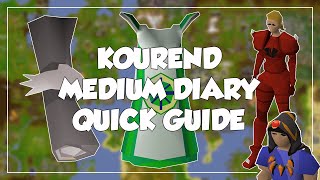 OUTDATED Kourend Medium Diary Quick Guide  Old School RunescapeOSRS [upl. by Inan]