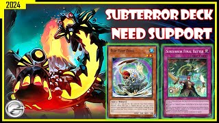 SUBTERROR DECK KONAMI PLEASE NEW SUPPORT GAMEPLAY JANUARY 2024  YUGIOH DUEL LINKS [upl. by Eilsel]