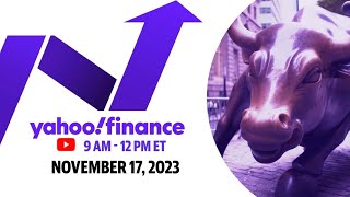 Stock market news today Stocks rise to head for a weekly win  November 17 2023 Yahoo Finance [upl. by Eleumas]