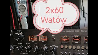 Prosty sposób na zwiększenie mocy 2x60 watów Radmor 5102 [upl. by Aehr]