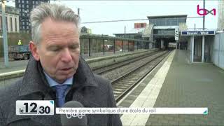 Molenbeek  Infrabel lance sa première académie du rail pour former ses collaborateurs [upl. by Llertnad]