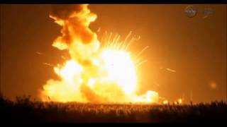 10282014  NASA Antares Rocket Explosion at liftoff  Virginia Launch Facility [upl. by Cosenza]