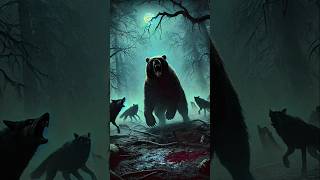 Bear vs wolf packs who wins 🐻 🐺 [upl. by Lidaa]