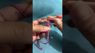 Chain stitch crochet chainstich chain reels easy shorts shortsfeed shortvideo youtubeshorts [upl. by Gayle]