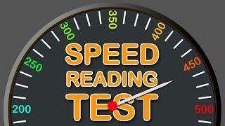 How Fast you can Read  Speed Reading Test [upl. by Salisbury]