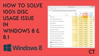 How To Solve 100 Disc Usage Issue in Windows 8 amp 81 [upl. by Suoivatram]