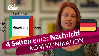 Die 4 Seiten einer Nachricht Schulz von Thun  Kommunikation  alpha Lernen erklärt Deutsch [upl. by Bellis]