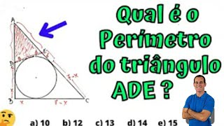 🔥Qual o Perímetro do triângulo？ ｜ 98 não conseguem ｜ Geometria shorts foryou viralshorts [upl. by Adela]