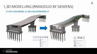 Allplan Bridge 2018 3D Modellierung vs parametrische Modellierung [upl. by Stanley891]