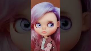 Blythe Doll Custom Violetta a pretty girl with natural hair reroot [upl. by Etnoled]