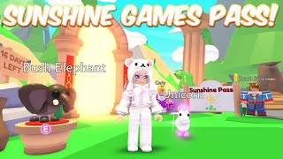 SUNSHINE GAMES TIPS amp FASTEST WAY To Finish Your SUNSHINE GAMES PASS in Adopt Me ☀️ [upl. by Ailegra]