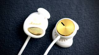 Marshall Minor Headphones Unboxing White [upl. by Hallock828]