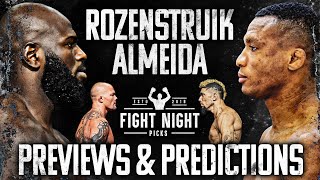 UFC Charlotte Rozenstruik vs Almeida Full Card Previews amp Predictions [upl. by Reivazx]