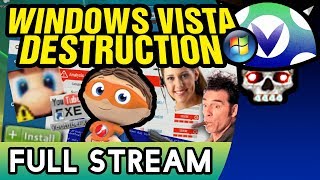 Vinesauce Joel  Windows Vista Destruction  FULL STREAM Part 1 [upl. by Hintze]