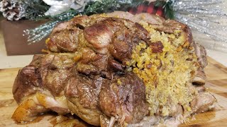 pernil relleno de arroz apastelado [upl. by Einaled480]