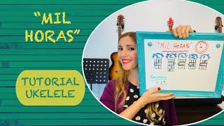 quotMIL HORAS” Los abuelos de la Nada ❤ UKELELE TUTORIAL [upl. by Enaamuj]