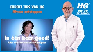 Afvoer verstopt Met de experttips van HG kun je in één keer de afvoer ontstoppen [upl. by Enoryt]